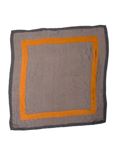 Pre-owned Bill Blass Striped Scarf In Green