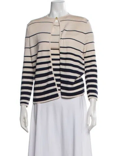 Pre-owned Bill Blass Striped Set In Neutrals