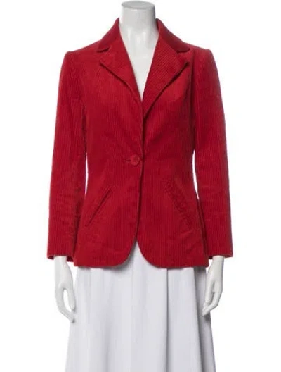 Pre-owned Bill Blass Vintage 1970's Blazer In Red