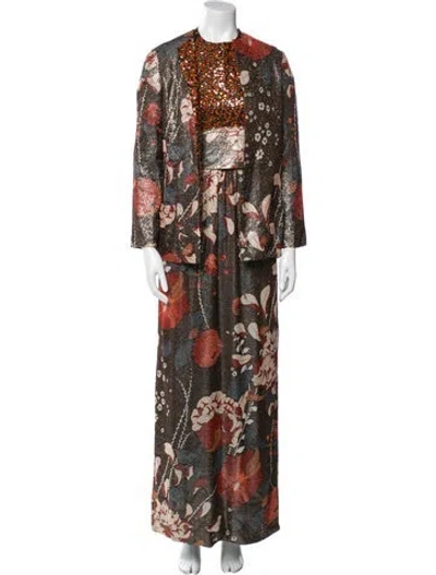 Pre-owned Bill Blass Vintage 1970's Dress Set