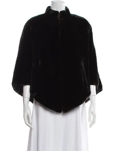 Pre-owned Bill Blass Vintage 1970's Fur Jacket In Brown