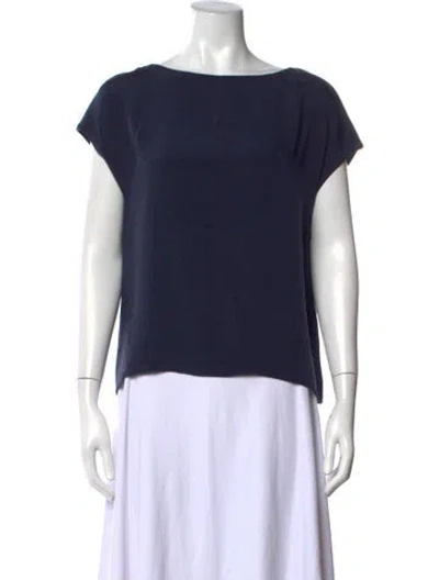 Pre-owned Bill Blass Vintage 1970's Top In Blue