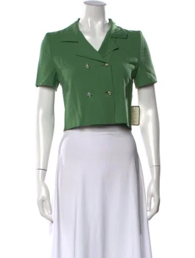 Pre-owned Bill Blass Vintage 1970's Top In Green