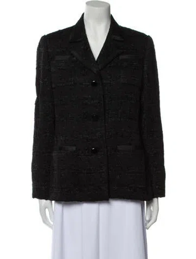 Pre-owned Bill Blass Vintage 1980's Blazer In Black