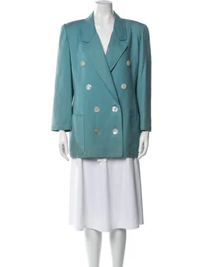 Pre-owned Bill Blass Vintage 1980's Blazer In Blue