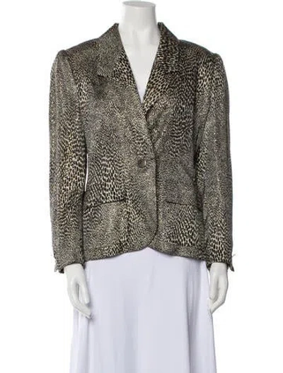Pre-owned Bill Blass Vintage 1980's Blazer In Multi
