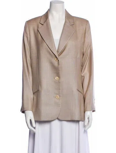 Pre-owned Bill Blass Vintage 1980's Blazer In Neutral