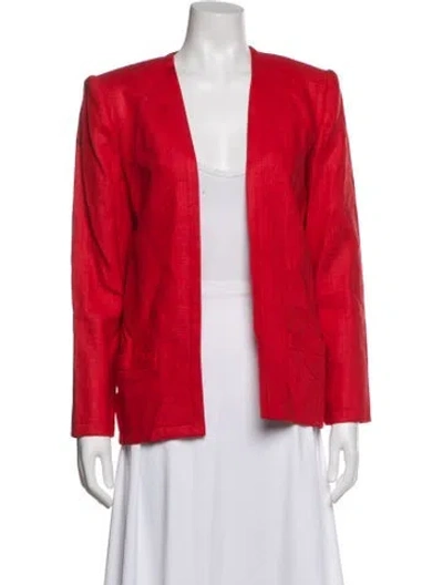 Pre-owned Bill Blass Vintage 1980's Blazer In Red