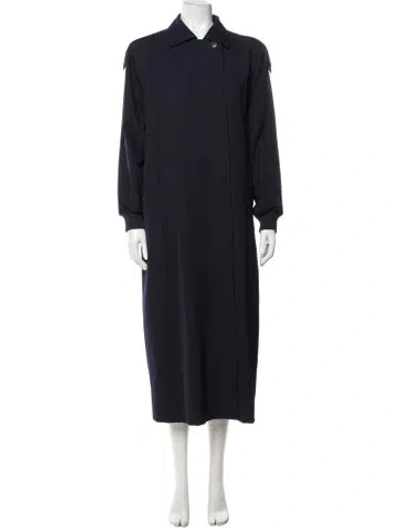 Pre-owned Bill Blass Vintage 1980's Coat In Blue