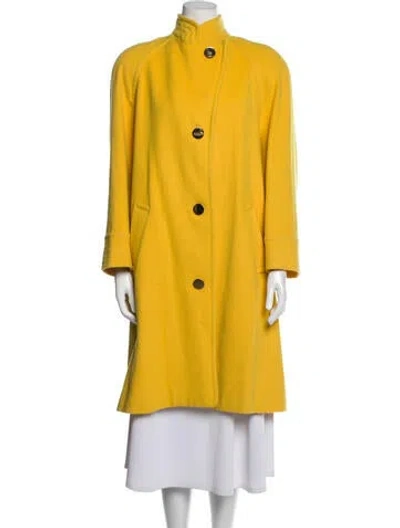 Pre-owned Bill Blass Vintage 1980's Coat In Yellow