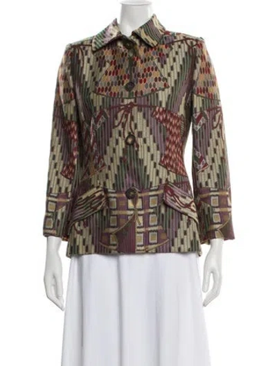 Pre-owned Bill Blass Vintage 1980's Evening Jacket In Neutral