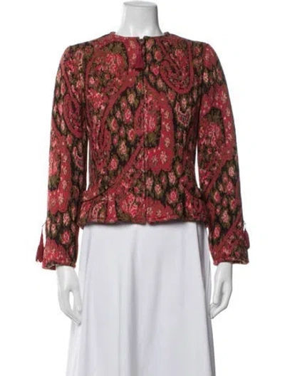 Pre-owned Bill Blass Vintage 1980's Jacket In Red