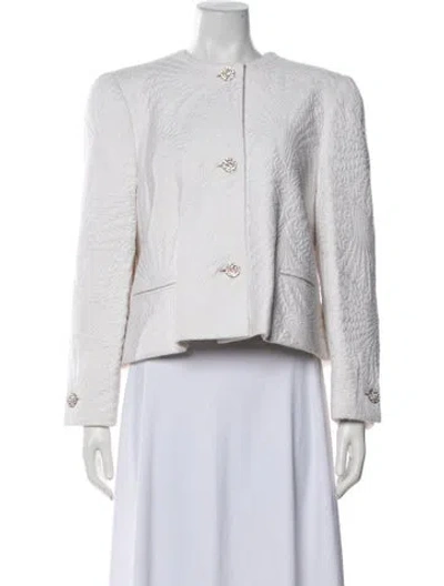 Pre-owned Bill Blass Vintage 1980's Jacket In White