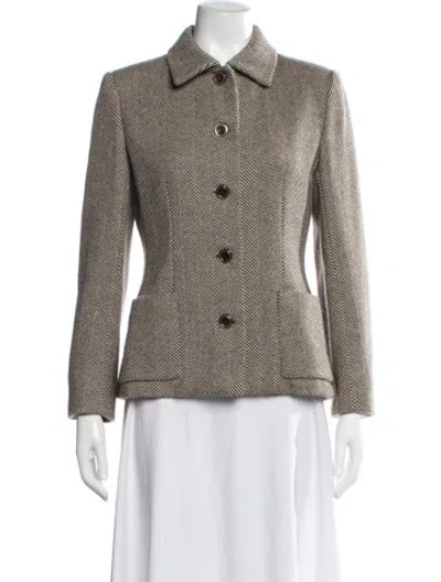 Pre-owned Bill Blass Vintage 1990's Blazer In Brown