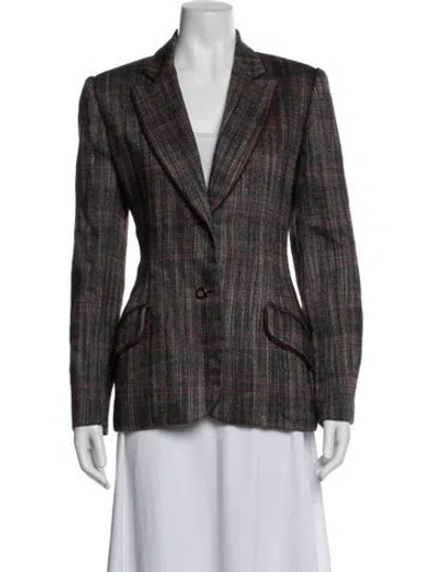 Pre-owned Bill Blass Vintage 1990's Blazer In Burgundy