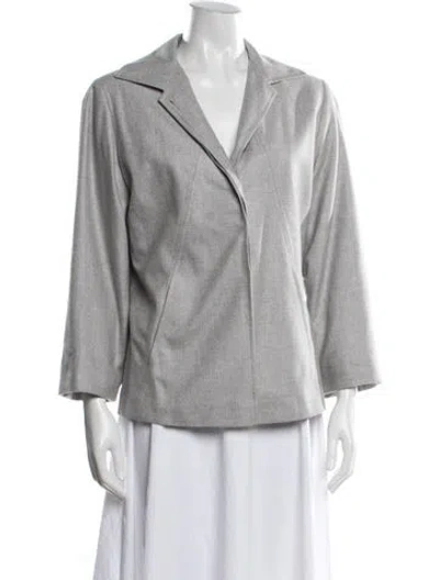 Pre-owned Bill Blass Vintage 1990's Blazer In Gray