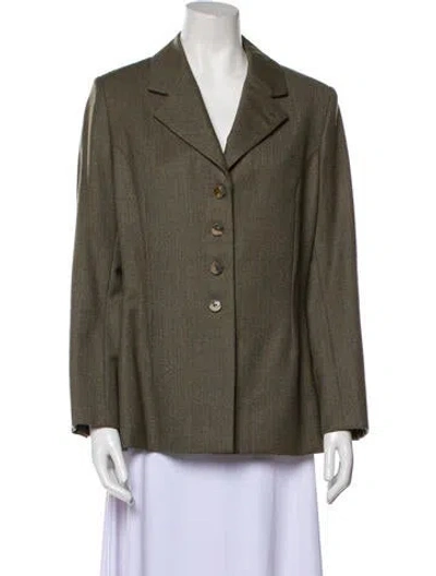 Pre-owned Bill Blass Vintage 1990's Blazer In Green