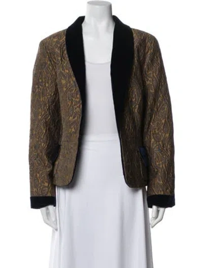 Pre-owned Bill Blass Vintage 1990's Blazer In Multicolor