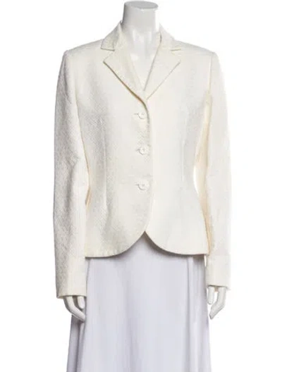Pre-owned Bill Blass Vintage 1990's Blazer In Neutral