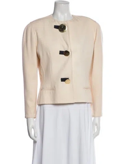 Pre-owned Bill Blass Vintage 1990's Blazer In Neutral