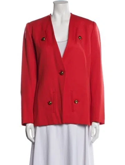 Pre-owned Bill Blass Vintage 1990's Blazer In Red