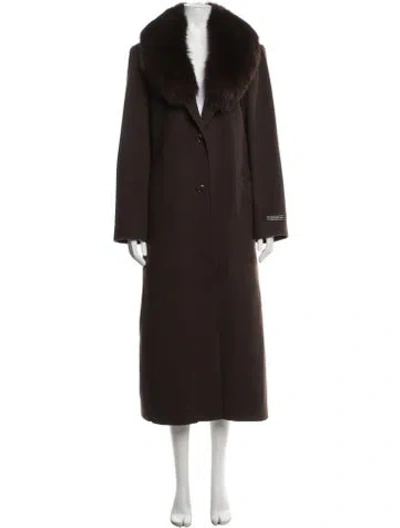 Pre-owned Bill Blass Vintage 1990's Coat In Brown