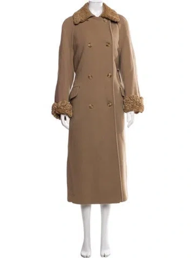 Pre-owned Bill Blass Vintage 1990's Coat In Brown/neutrals