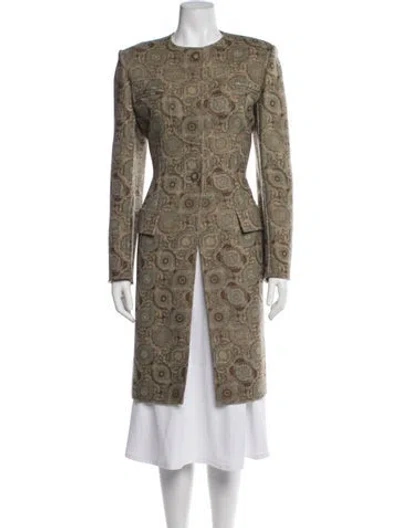 Pre-owned Bill Blass Vintage 1990's Coat In Green