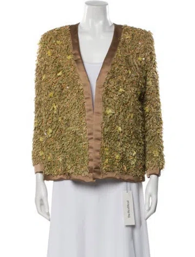 Pre-owned Bill Blass Vintage 1990's Evening Jacket In Green