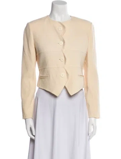 Pre-owned Bill Blass Vintage 1990's Evening Jacket In Neutral