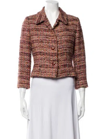 Pre-owned Bill Blass Vintage 1990's Evening Jacket In Red