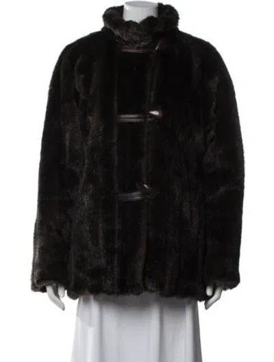 Pre-owned Bill Blass Vintage 1990's Fur Jacket In Brown