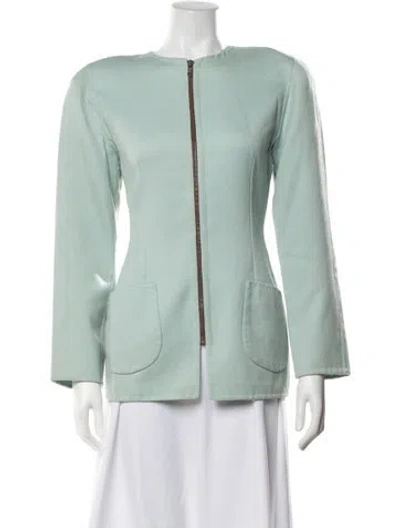Pre-owned Bill Blass Vintage 1990's Jacket In Blue
