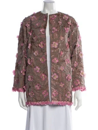 Pre-owned Bill Blass Vintage 1990's Jacket In Pink