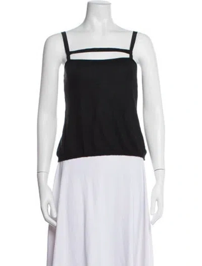 Pre-owned Bill Blass Vintage 1990's Top In Black