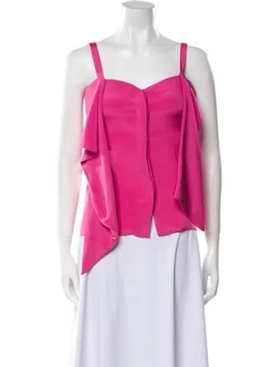 Pre-owned Bill Blass Vintage 1990's Top In Pink