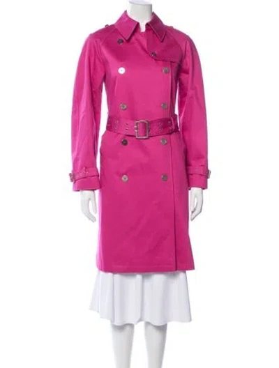 Pre-owned Bill Blass Vintage 1990's Trench Coat In Pink