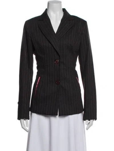 Pre-owned Bill Blass Vintage 2000's Blazer In Gray