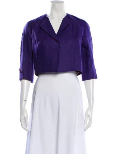 Pre-owned Bill Blass Vintage 2000's Bolero In Purple