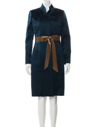 Pre-owned Bill Blass Vintage 2000's Dress Set In Blue