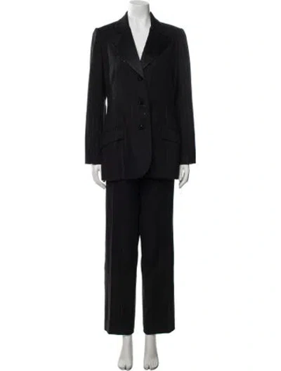 Pre-owned Bill Blass Vintage 2006 Pantsuit In Black
