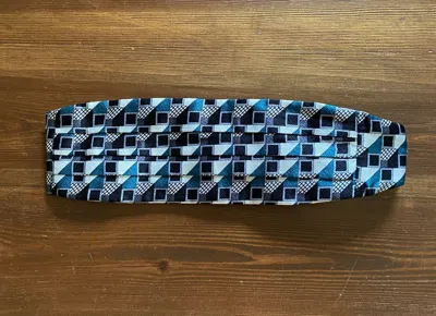 Pre-owned Bill Blass Vintage 80's  Silk Cummerbund In Multi