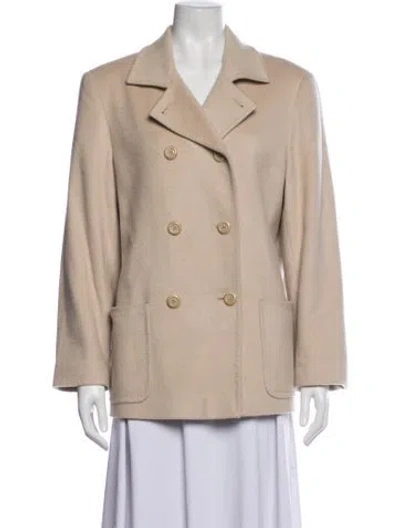 Pre-owned Bill Blass Vintage Cashmere Blazer In Neutrals
