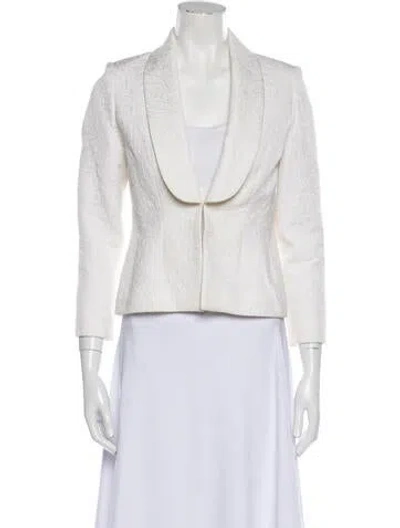 Pre-owned Bill Blass Vintage Evening Jacket In White