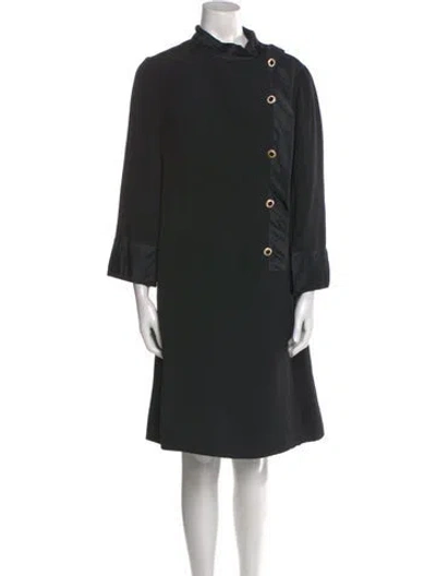Pre-owned Bill Blass Vintage Knee-length Dress In Black