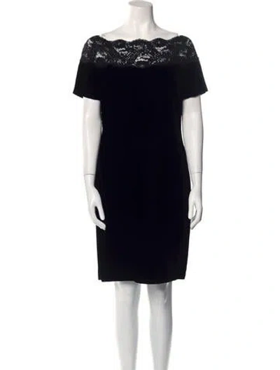 Pre-owned Bill Blass Vintage Knee-length Dress In Black