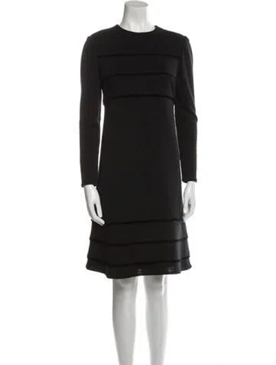 Pre-owned Bill Blass Vintage Knee-length Dress In Black