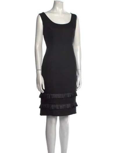 Pre-owned Bill Blass Vintage Knee-length Dress In Black