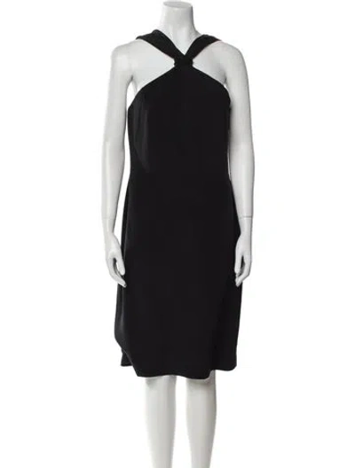 Pre-owned Bill Blass Vintage Knee-length Dress In Black