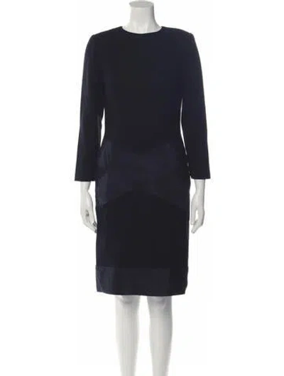 Pre-owned Bill Blass Vintage Knee-length Dress In Black